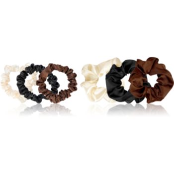 Brushworks Everyday Satin Scrunchie Set Elastice pentru par
